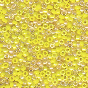 Miyuki Rocailles Perlen 1,5mm Mix47 Yellow Medely ca 11 Gr.